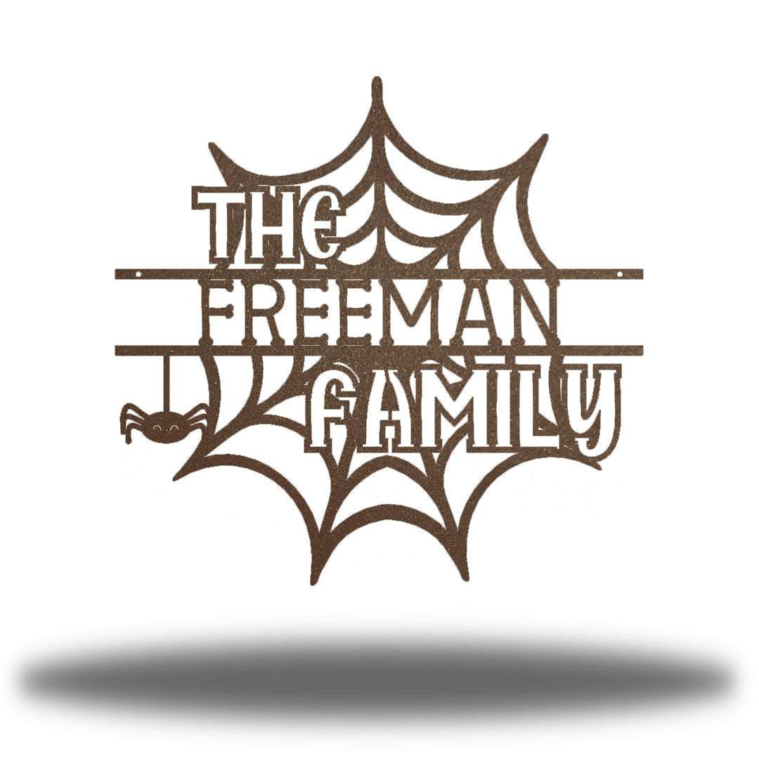 Riverside Designs-Spooky Web Monogram-Metal Wall Art Décor